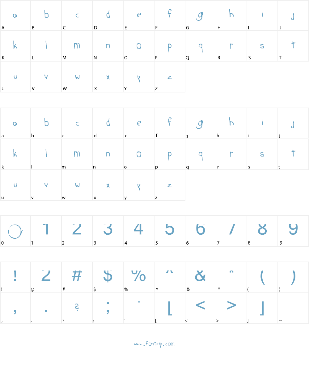 the ring Font Character